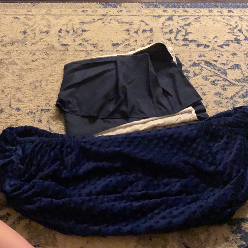 Crib skirt and changing table cover